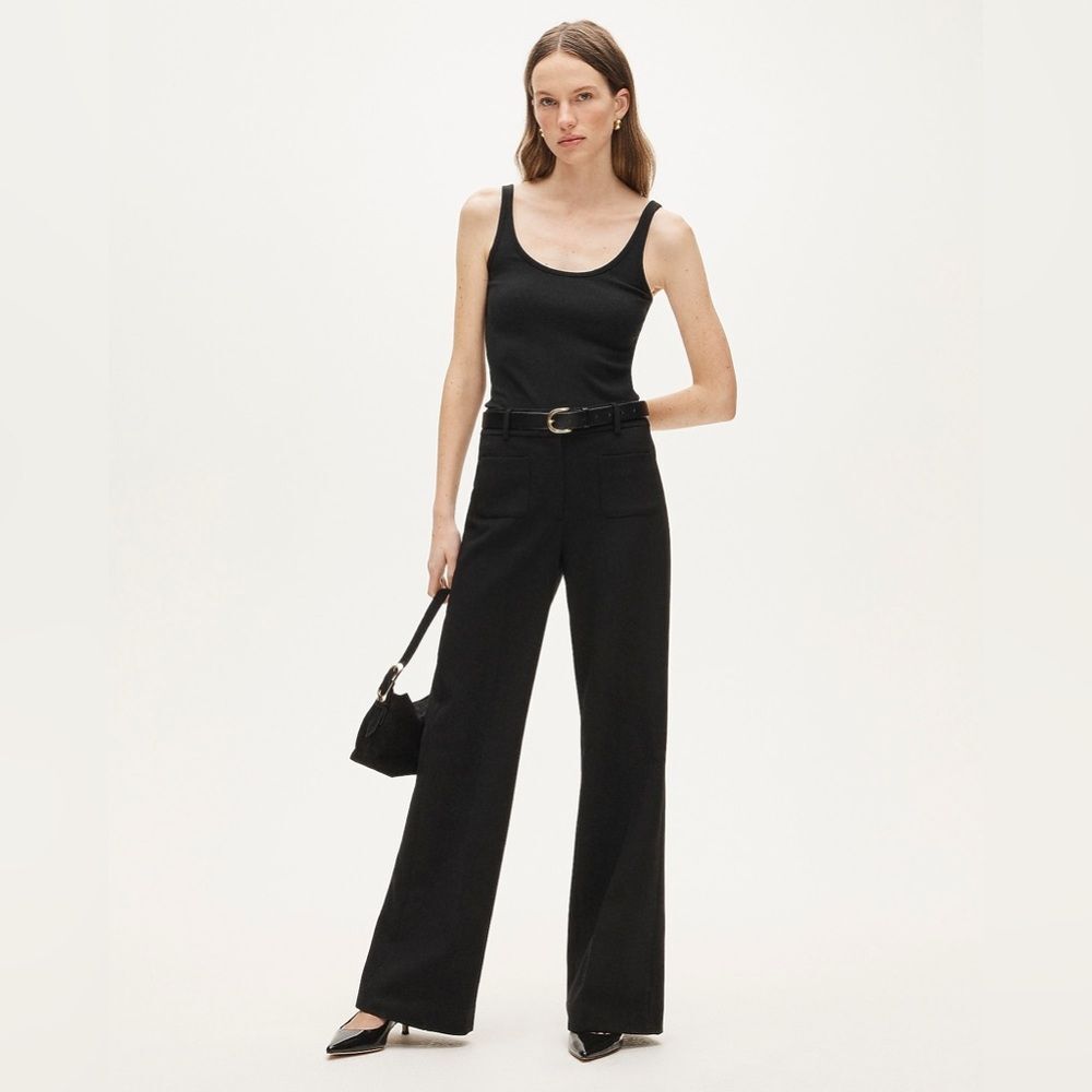 J. Crew Tall Carolina pant in four-season stretch in Black Size 2 Tall 2T New